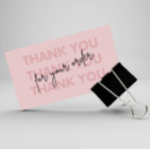 Personalisierter Dank für Ihr Kartengeschäft Visitenkarte