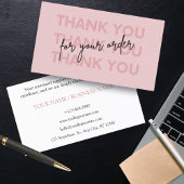 Personalisierter Dank für Ihr Kartengeschäft Visitenkarte