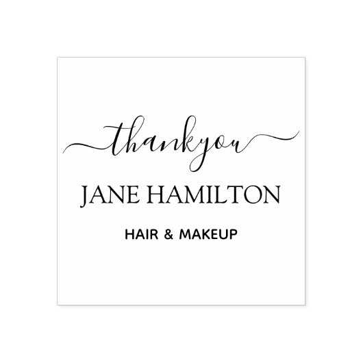 Personalisierter Dank Gummistempel (Prägung)