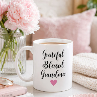 Personalisierter Dankbarer Gesegneter Oma Kaffee Kaffeetasse