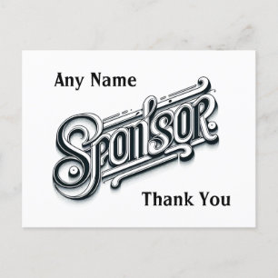 Personalisierter Danke Sponsor NA AA 12-Schritte-P Postkarte