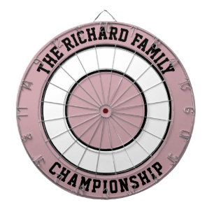Personalisierter Dartboard für  Familiennamen Dartscheibe