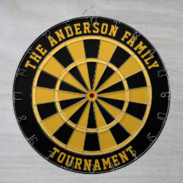 Personalisierter Dartboard für Familiennamen Dartscheibe