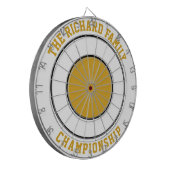 Personalisierter Dartboard für  Familiennamen Dartscheibe (Vorderseite Links)