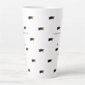 Personalisierter Date-Abschluss groß Milchtasse (Vorderseite)