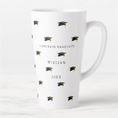 Personalisierter Date-Abschluss groß Milchtasse (Rechts)