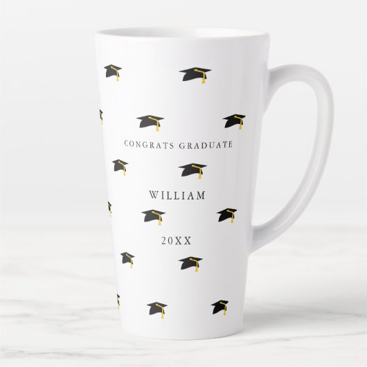 Personalisierter Date-Abschluss groß Milchtasse (Rechts)