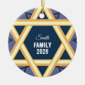 Personalisierter David Keramik Ornament (Vorne)
