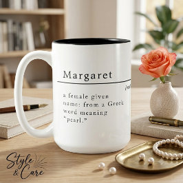 Personalisierter Definitionsstil Kombi-Tasse Tasse