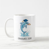 Personalisierter Delfin-Abschluss Kaffeetasse (Links)