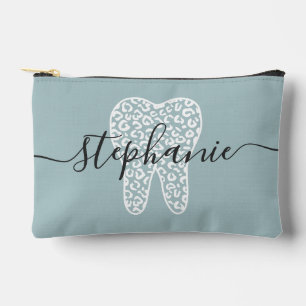 Personalisierter Dental Squad Leopard Druckständer Zubehörtasche