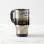 Personalisierter der Kilimandscharo-Aufstieg Reisebecher (Vorderseite Links)