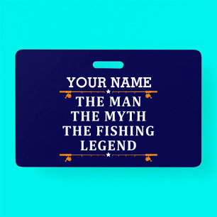 Personalisierter Der Mann Der Mythos Die Fischlege Ausweis
