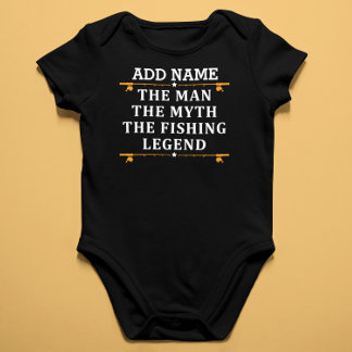 Personalisierter Der Mann Der Mythos Die Fischlege Baby Strampler