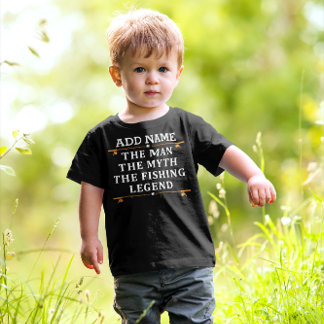Personalisierter Der Mann Der Mythos Die Fischlege Kleinkind T-shirt
