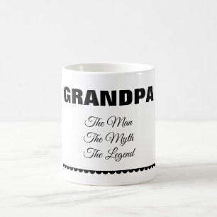 Personalisierter „Der Mann Der Mythos Die Legende“ Kaffeetasse
