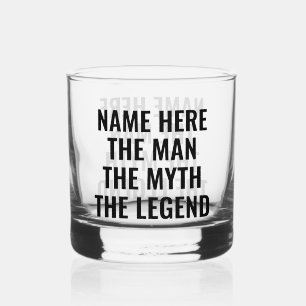 Personalisierter Der Mann Der Mythos Die Legende Whiskyglas