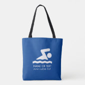 Personalisierter des Schwimmen-Schwimmer-und Teams Tasche (Rückseite)