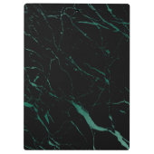 Personalisierter Designer für Schwarz und Grün Klemmbrett (Rückseite)