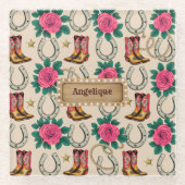 Personalisierter Designer von Midwest Princess Glasuntersetzer (Vorderseite)