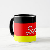 Personalisierter deutscher Flaggenkombo Tasse (Vorderseite Links)