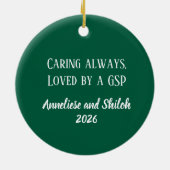 Personalisierter deutscher Kurzhaar-Krankenpfleger Keramik Ornament (Hinten)