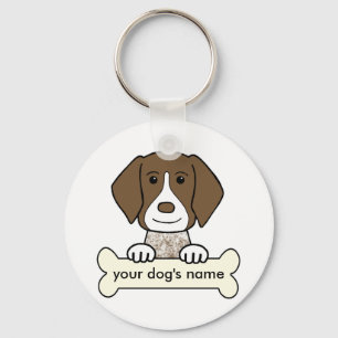 Personalisierter deutscher kurzhaariger Zeiger Schlüsselanhänger