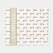 Personalisierter Deutscher Pinscher Fleecedecke (Vorderseite (Horizontal))