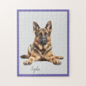 Personalisierter deutscher Schäferhund Jigsaw Puzz Puzzle (Vertikal)