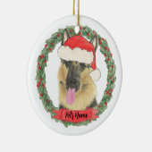 Personalisierter Deutscher Schäferhund Keramik Ornament (Rechts)