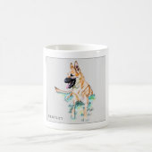 Personalisierter deutscher Schäferhund Malinois Kaffeetasse (Mittel)