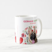 Personalisierter deutscher Schäferhund Mama! Mug Kaffeetasse (VorderseiteRechts)