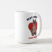 Personalisierter deutscher Schäferhund Vater Indiv Kaffeetasse (VorderseiteRechts)