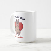 Personalisierter deutscher Schäferhund Vater Indiv Kaffeetasse (Vorderseite Links)