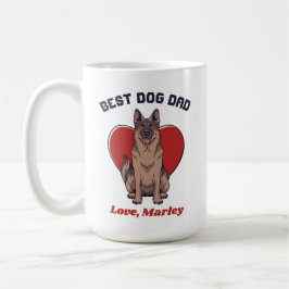 Personalisierter deutscher Schäferhund Vater Indiv Kaffeetasse