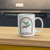 Personalisierter Dezember Geburtstagsmonat Blume Kaffeetasse