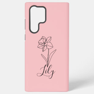 Personalisierter Dezember Narcissus Geburtstagsges Samsung Galaxy Hülle