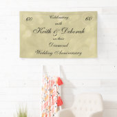 Personalisierter Diamant-Hochzeitstag Banner (Insitu)