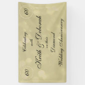 Personalisierter Diamant-Hochzeitstag Banner (Vertikal)