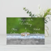 Personalisierter Diamant-Verlobung Einladung (Stehend Vorderseite)