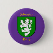 Personalisierter Diaz Historischer Schild Button (Vorderseite)