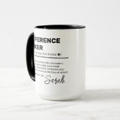 Personalisierter Difference Maker Becher, Wertschä Tasse (Vorderseite Links)