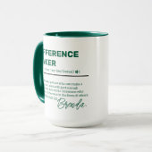 Personalisierter Difference Maker Becher, Würdigun Tasse (Vorderseite Links)