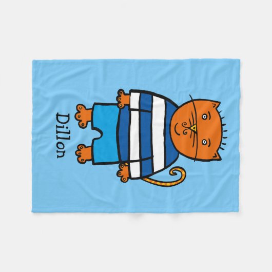 Personalisierter Dillon Fleecedecke (Vorderseite (Horizontal))