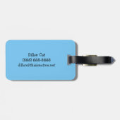 Personalisierter Dillon Gepäckanhänger (Rückseite horizontal)