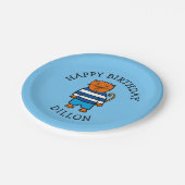 Personalisierter Dillon Pappteller (Schrägansicht)