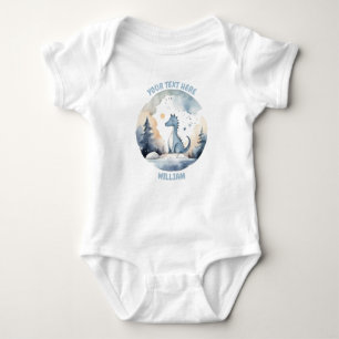 Personalisierter Dinosaurier-Bodysuit Baby Strampler