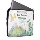 Personalisierter Dinosaurier-Computer Laptopschutzhülle (Vorne Rechts)