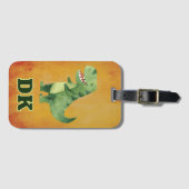 Personalisierter Dinosaurier-ID-Schulanhänger Gepäckanhänger (Vorderseite (Horizontal))