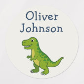 Personalisierter Dinosaurier Kinder Name Schule Etiketten (Design 1)